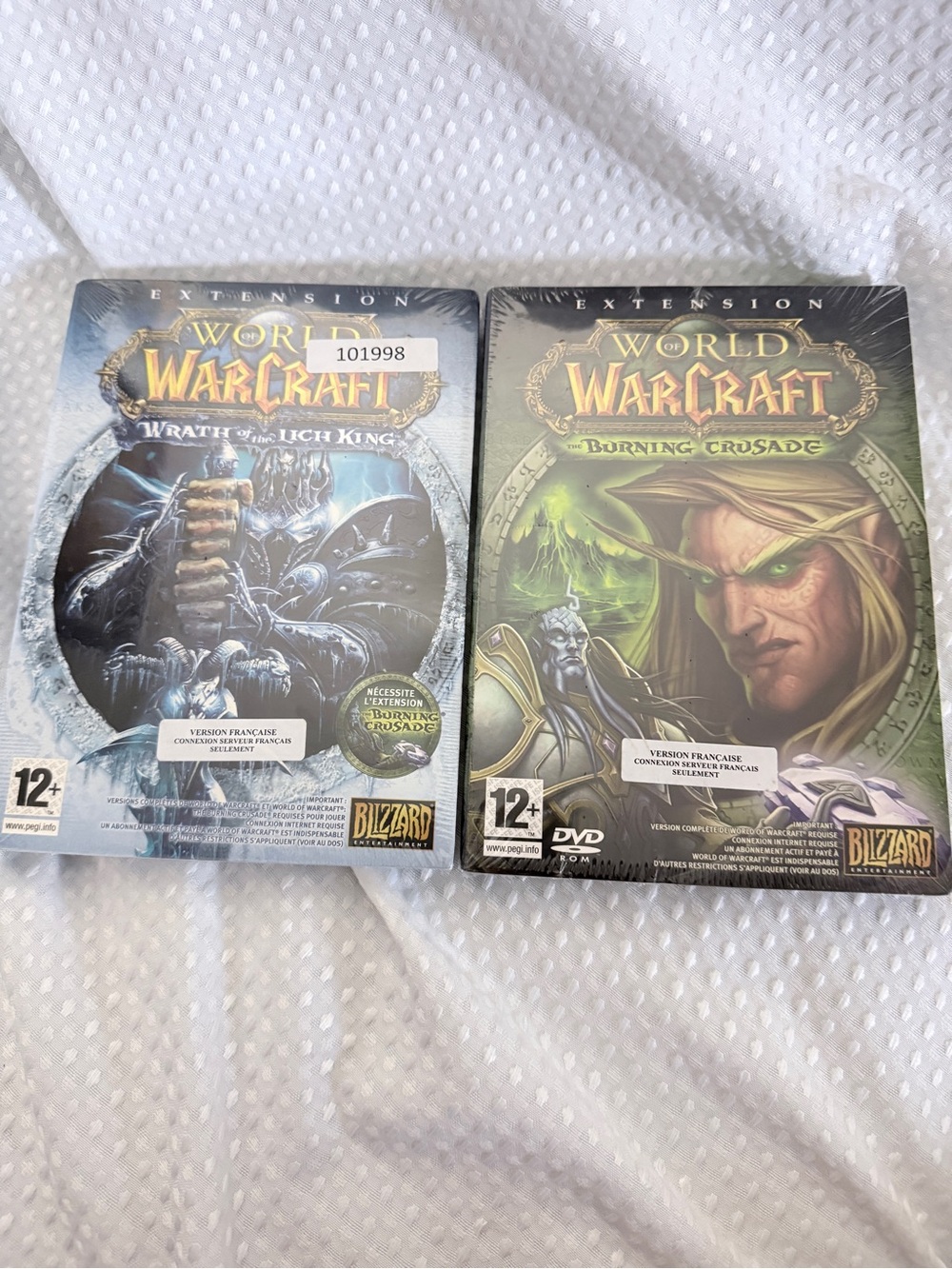 World of Warcraft Burning Crusade and Wrath of the Lich King PC Game Lot French
